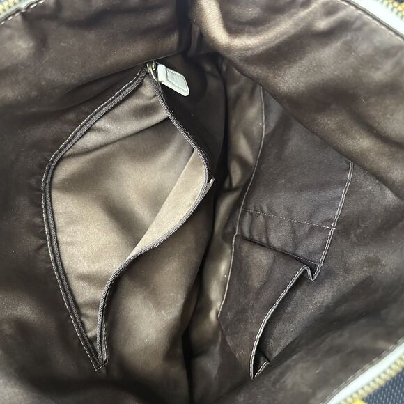 Coach Laura Beige Yellow Shoulder Tote Bag F18335 - Picture 5 of 8